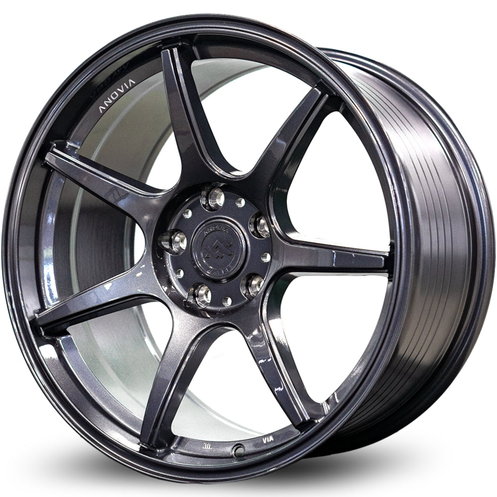 Kano Rotary Forged Wheels Gunmetal 15x8 Bolt Pattern 4x100 Offset 25 Anovia Wheels