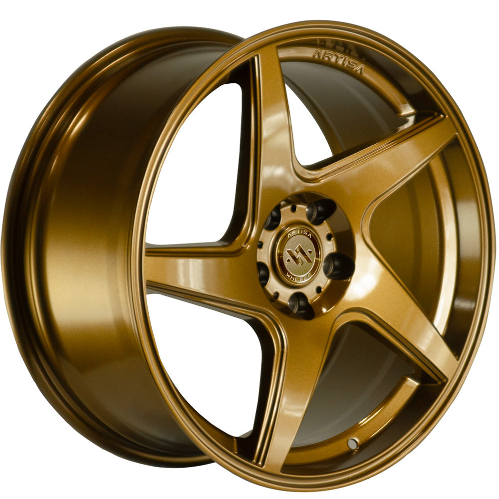 Kinetic Rotary Forged Wheels Bronze 18x8.5 Bolt Pattern 5x108 Offset 40 Left Anovia Wheels