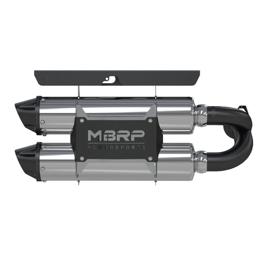 MBRP Exhaust Polaris Stacked Dual Slip-on System. AT-9516PT