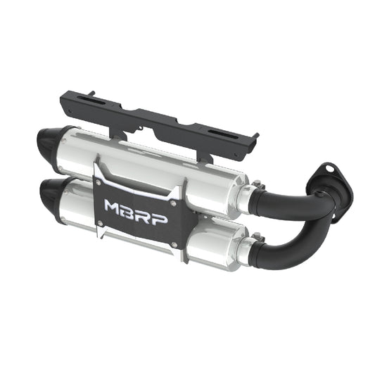 MBRP Exhaust Polaris Stacked Dual Slip-on System. AT-9517PT