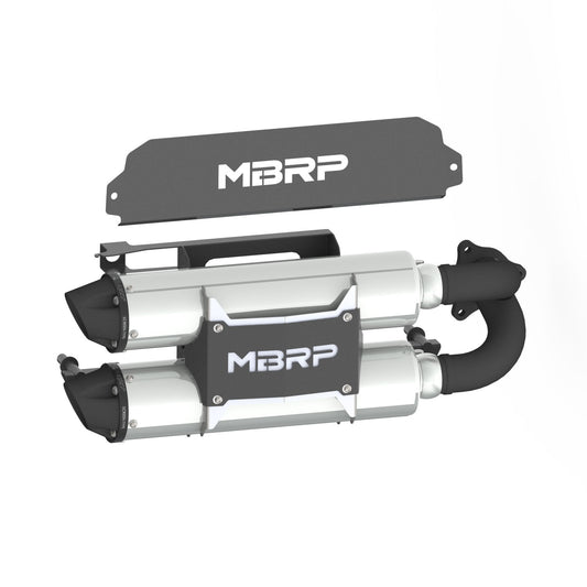 MBRP Exhaust Polaris Stacked Dual Slip-on Muffler. AT-9524PT