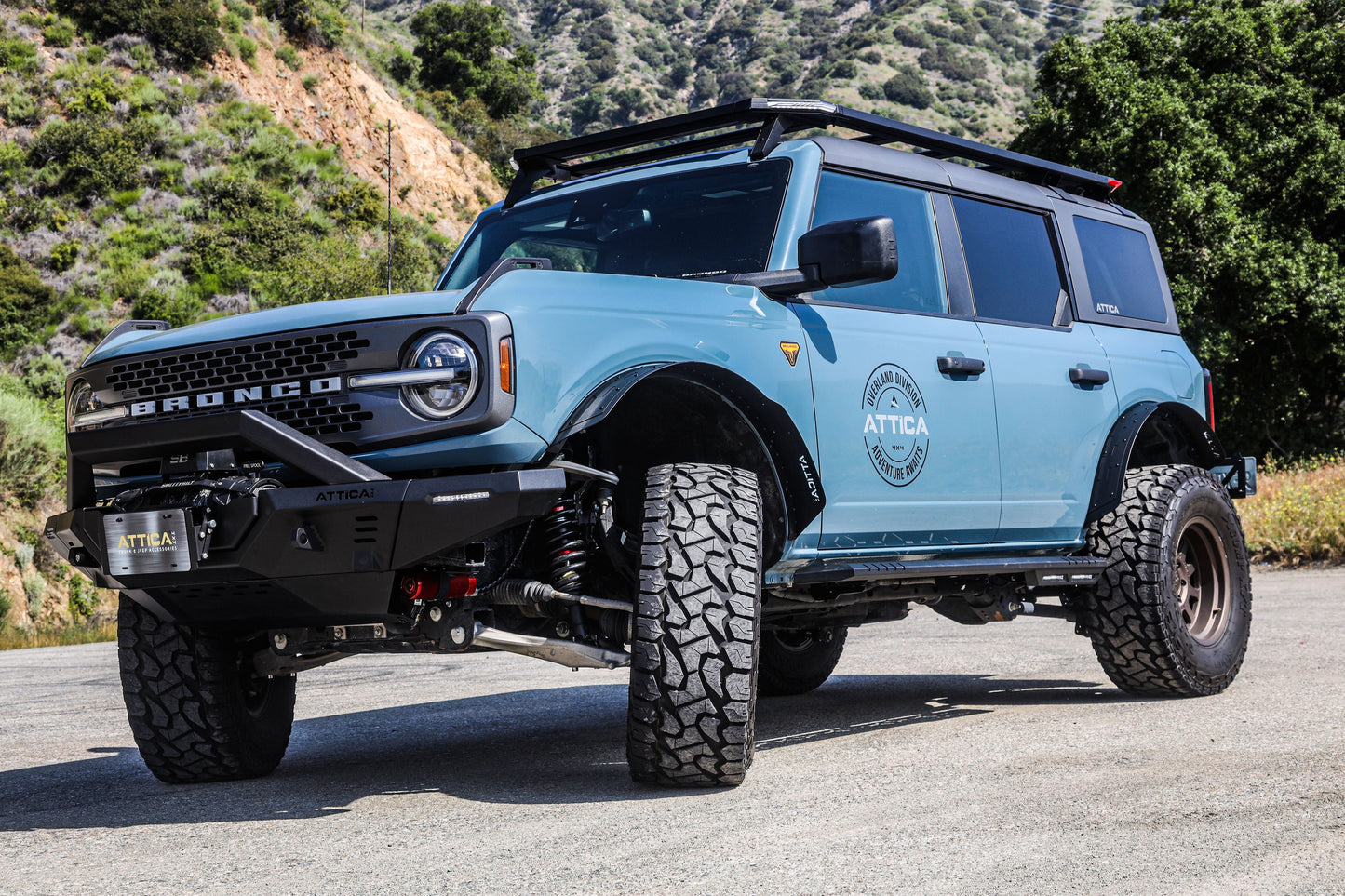 Attica 4x4 2021-2023 Ford Bronco Frontier Series Side Steps ATTFB01C103-BX