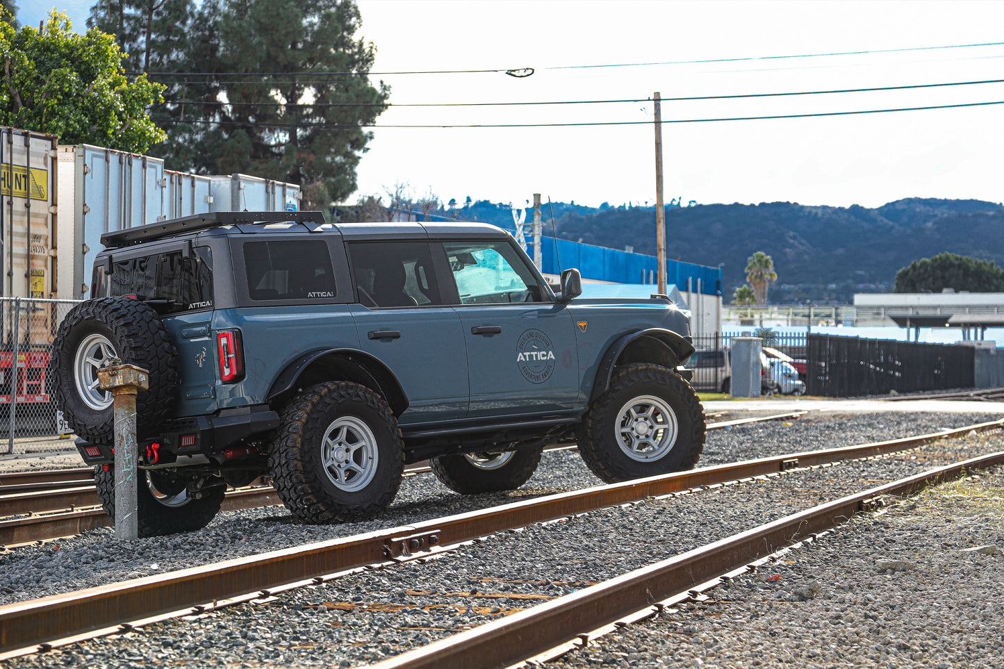 Attica 4x4 2021-2023 Ford Bronco Terra Series Compact Roof Rack ATTFB01F103-BX