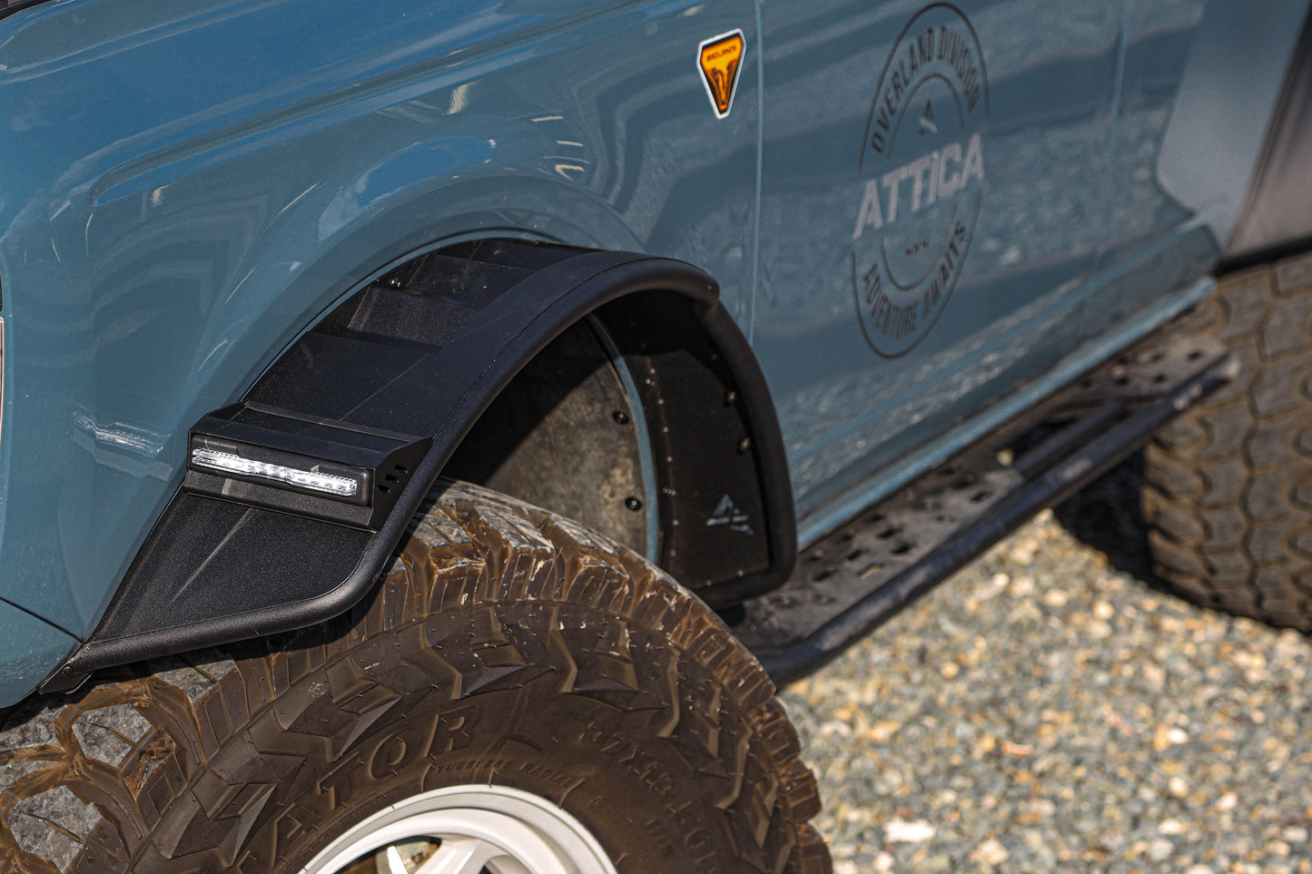 Attica 4x4 2021-2023 Ford Bronco Frontier Series Front Fender Flares ATTFB01H102-BX-F