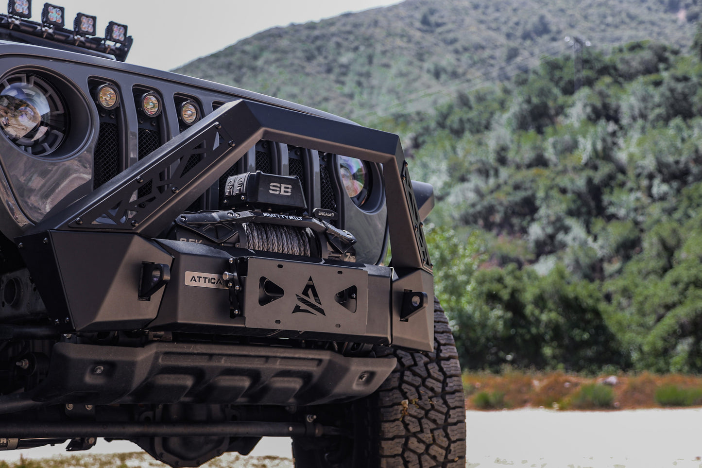 Attica 4x4 2019-2023 Jeep Gladiator JT Terra Series Front Bumper ATTJL01A106-BX-JT