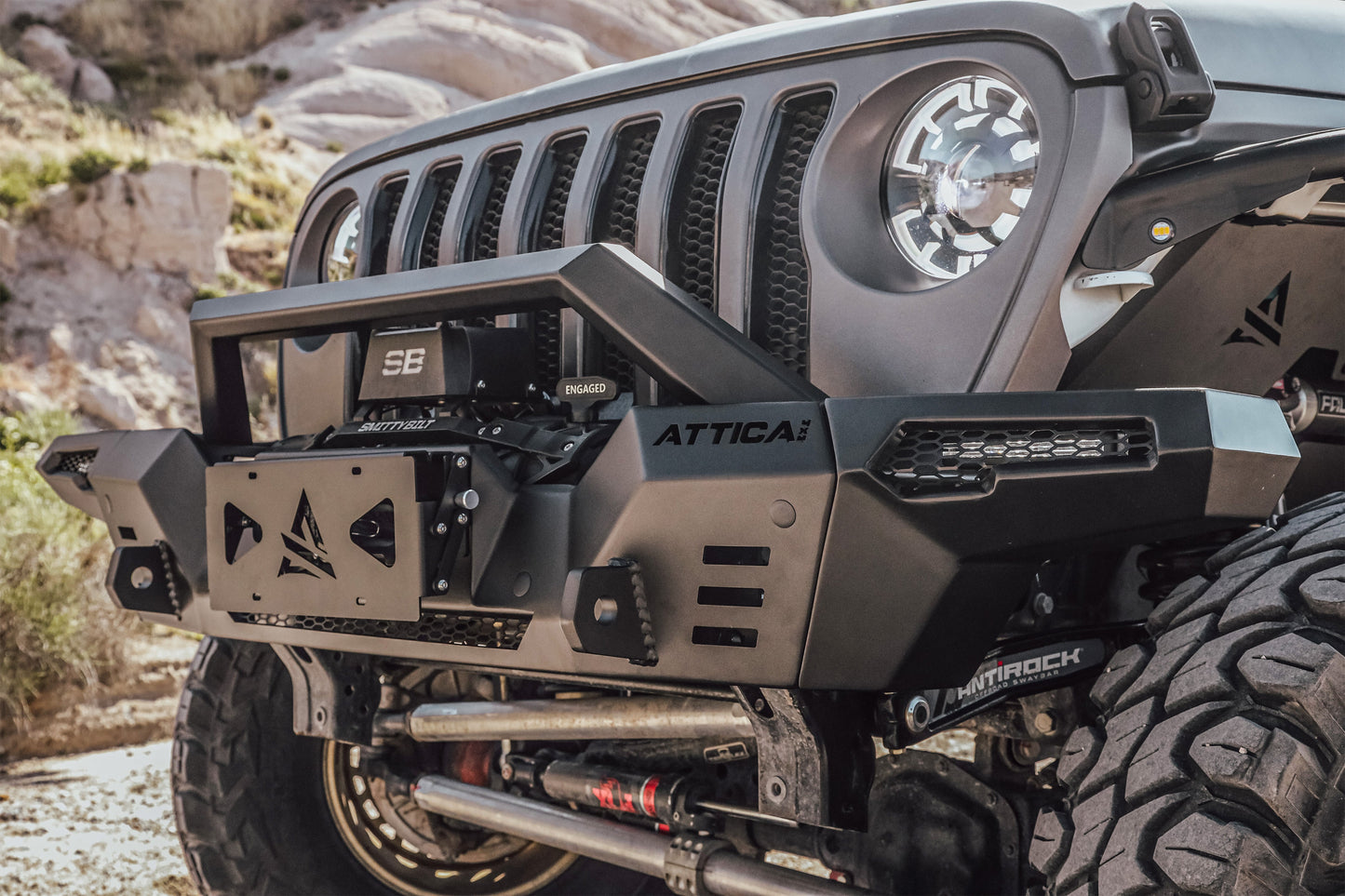 Attica 4x4 2018-2023 Jeep Wrangler JL Frontier Series Front Bumper ATTJL01A110-BX