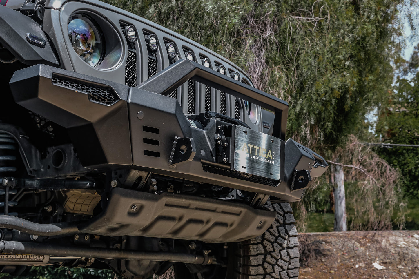 Attica 4x4 2019-2023 Jeep Gladiator JT Frontier Series Front Bumper ATTJL01A110-BX-JT