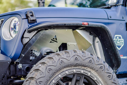 Attica 4x4 2018-2023 Jeep Wrangler JL Terra Series Inner Fenders Aluminum ATTJL01G106-A-BX
