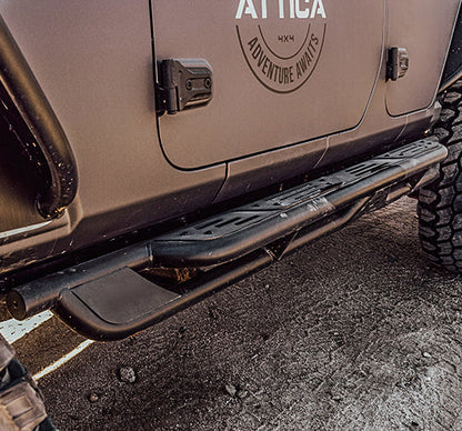 Attica 4x4 2018-2023 Jeep Wrangler JL Terra Series Side Steps ATTJL02C109-BX