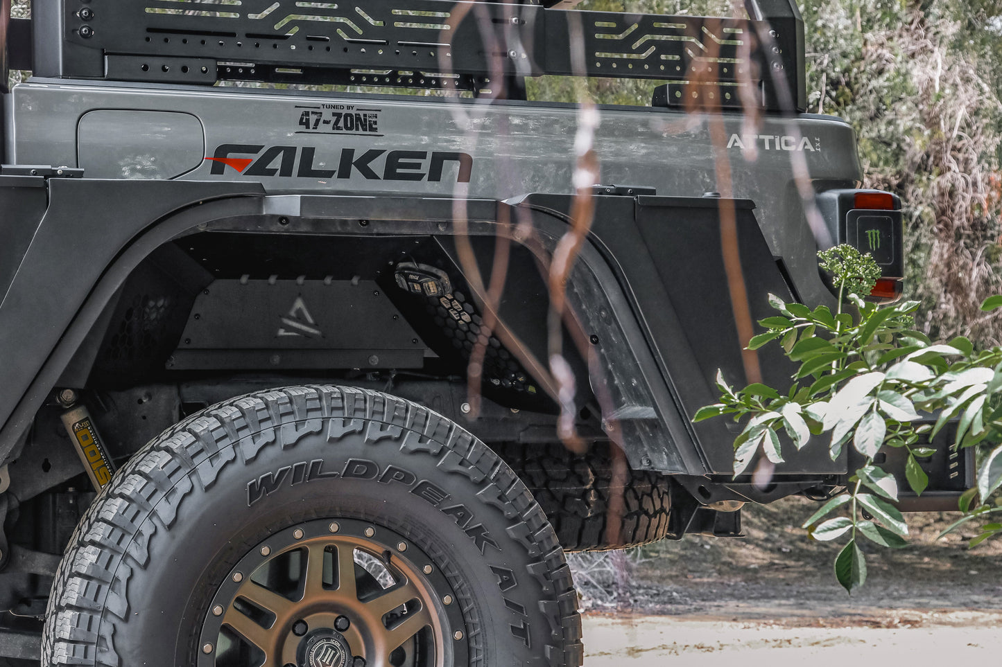 Attica 4x4 2019-2023 Jeep Gladiator JT Frontier Series Inner Fenders ATTJT01G102-BX