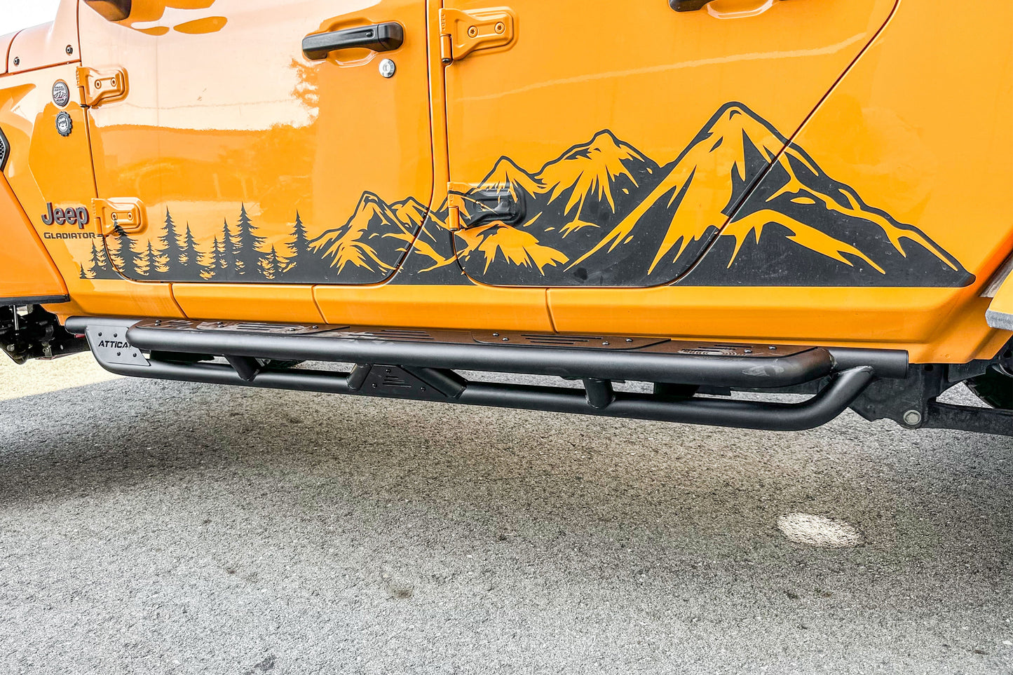 Attica 4x4 2019-2023 Jeep Gladiator JT Terra Series Side Steps ATTJT02C104-BX