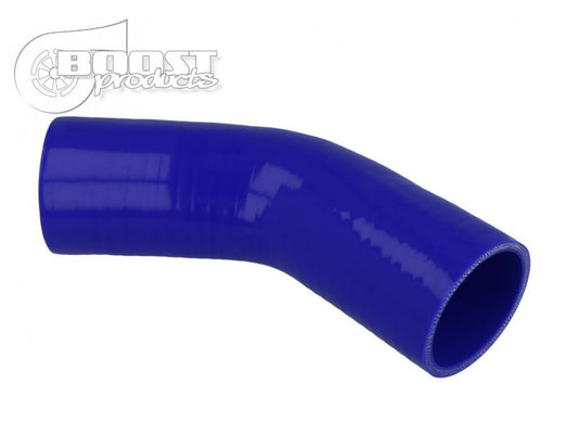 BOOST products Silicone Elbow 45 Degrees, 30mm (1-3/16") ID, Blue '3273000300