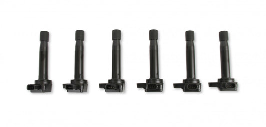 ACCEL Ignition Coil - Honda and Acura 3.0, 3.2, 3.5L, 6-cylinder, Black, 6-Pack 140085K-6