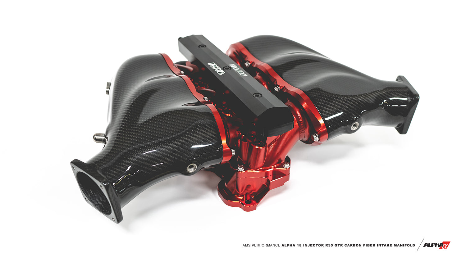Gtr R35 Type Alpha AMS Alpha Performance R35 GT-R Carbon Fiber Intake Manifold Plenum Set ...