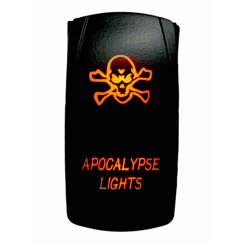 Quake LED - QRS354 - Rocker Switch Apocalypse 2 Way 5 Pin Amber