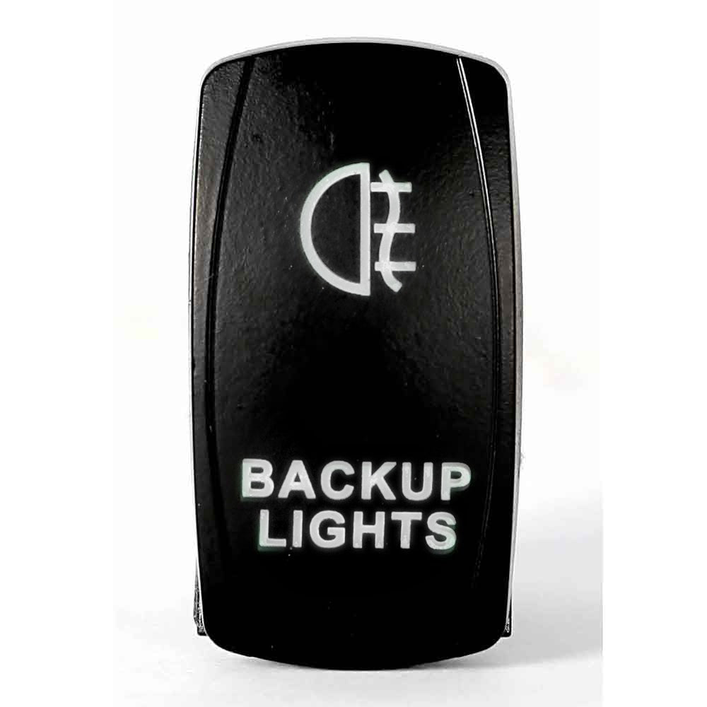 Quake LED - QRS324 - Rocker Switch Backup 2 Way 5 Pin White