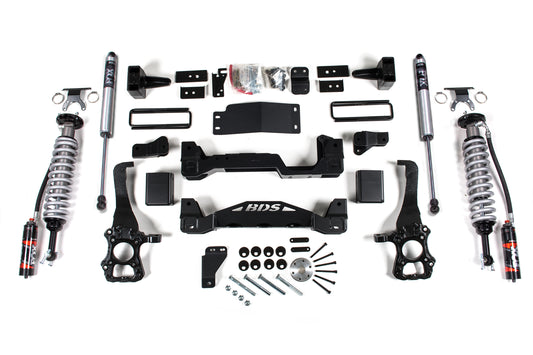 BDS SUSPENSION 4 Inch Lift Kit - FOX 2.5 Performance Elite Coil-Over - Ford F150 (15-20) 4WD BDS1533FPE