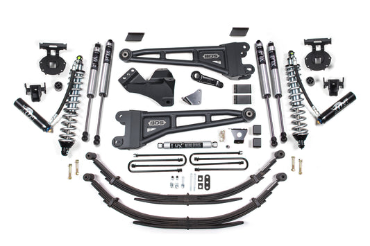6 Inch Lift Kit W/ Radius Arm - FOX 2.5 Coil-Over Conversion - Ford F250/F350 Super Duty (08-10) 4WD - Diesel
