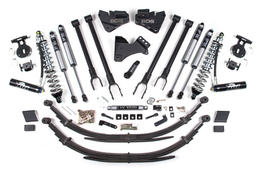 BDS SUSPENSION 4 Inch Lift Kit - 4-Link & FOX 2.5 Coil-Over Conversion - Ford F250/F350 Super Duty (17-19) 4WD - Diesel BDS1555FDSC