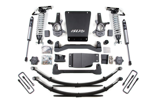 BDS SUSPENSION 4 Inch Lift Kit - FOX 2.5 Coil-Over - Chevy Silverado Or GMC Sierra 1500 (07-13) 4WD BDS185F