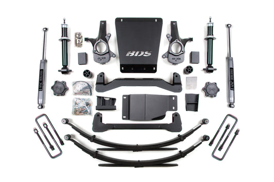 BDS SUSPENSION 4 Inch Lift Kit - Chevy Silverado Or GMC Sierra 1500 (07-13) 4WD BDS185H