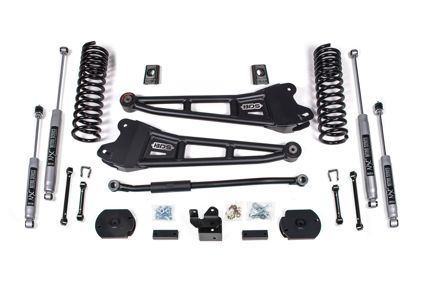 BDS SUSPENSION 3 Inch Lift Kit W/ Radius Arm - Ram 2500 (19-24) 4WD - Diesel BDS1653H
