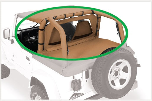 Pavement Ends - Cab Curtain - '07-18 Wrangler JK 4-Door (Black Diamond) 41425-35