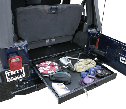 Tuffy Security - 130-01 - Jeep Rear Bench Underseat Security Drawer