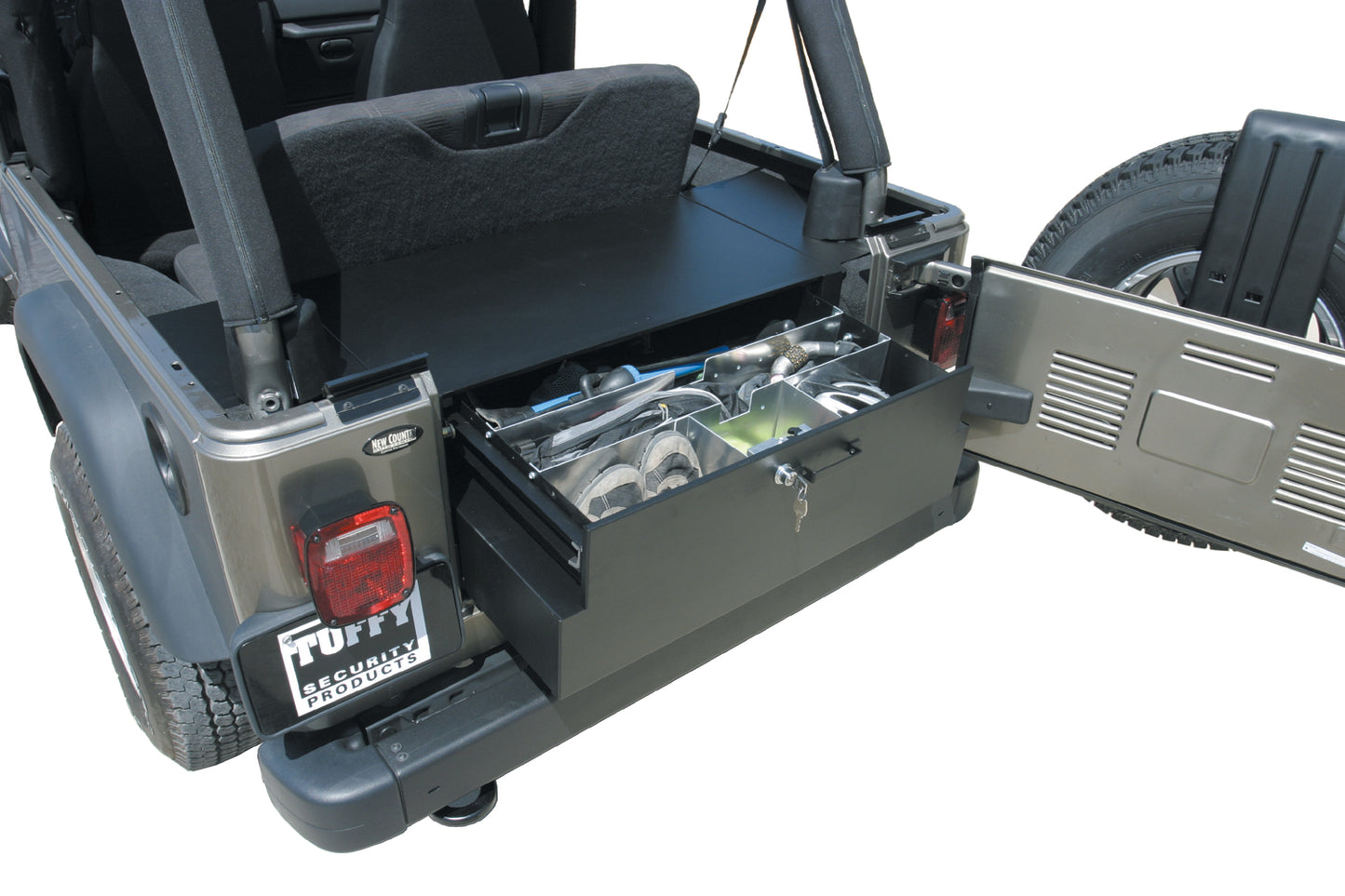 Tuffy Security - 131-01 - Jeep Cargo Area Security Drawer