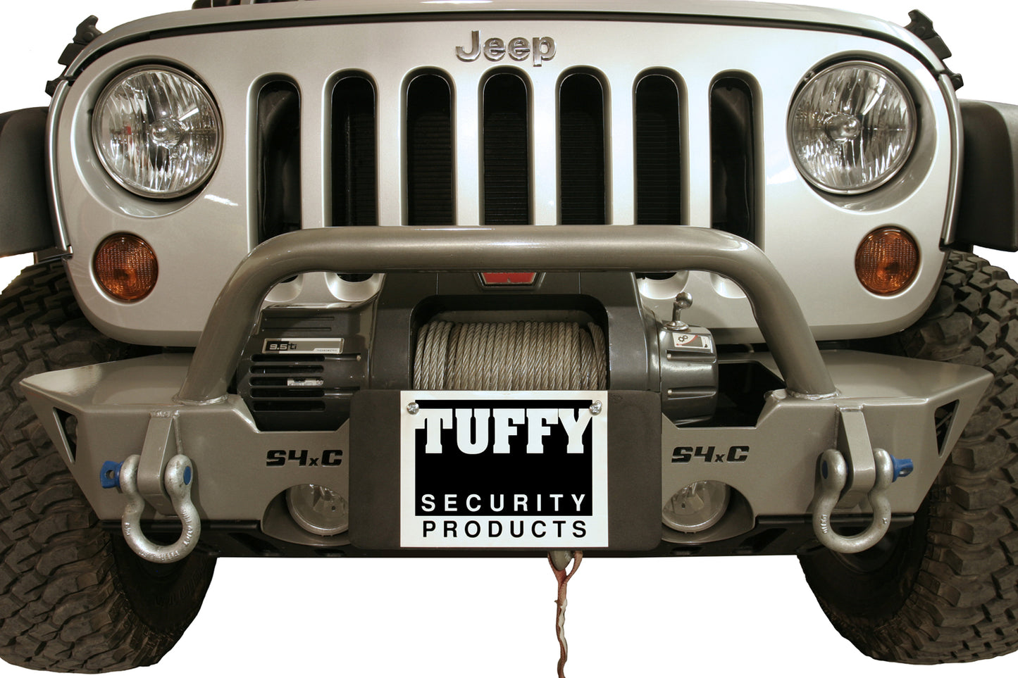 Tuffy Security - 189-01 - Flip-Up License Plate Holder For Roller Winch Fairlead