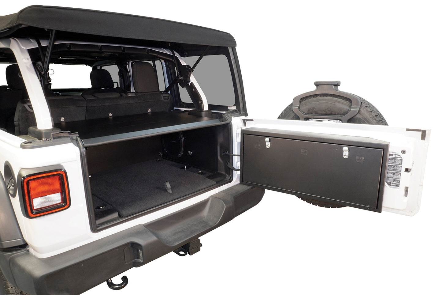 Tuffy Security - 351-01 - Jeep Deluxe Cargo Area Security Enclosure