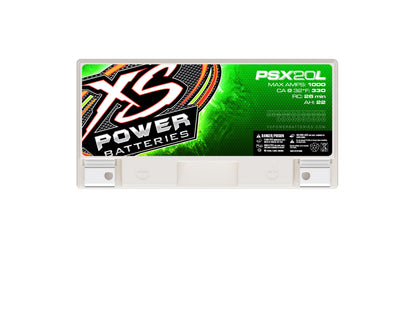 XS Power Batteries 12V AGM Powersports Series Batteries - M6 Terminal Bolts Included 1000 Max Amps PSX20L