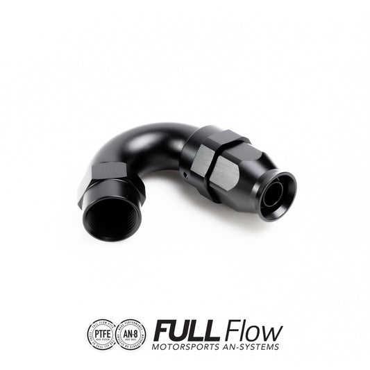 Nuke Performance Full Flow PTFE Hose End Fitting 150 Degree AN-08 810-15-108