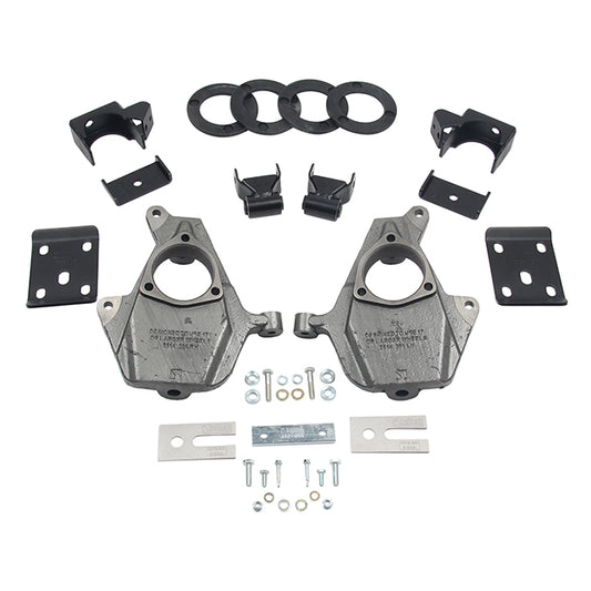 BELLTECH 1016 LOWERING KITS Front And Rear Complete Kit W/O Shocks 2016.5-2018 Chevrolet Silverado/Sierra (EST/CREW) 2WD 3-4F/7R