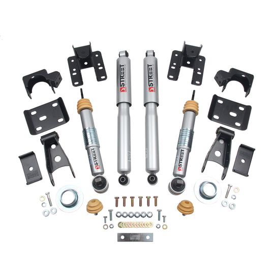 BELLTECH 1018SP LOWERING KITS Front And Rear Complete Kit W/ Street Performance Shocks 2016.5-2018 Chevrolet Silverado/Sierra ALL CAB 4WD 2F/4R