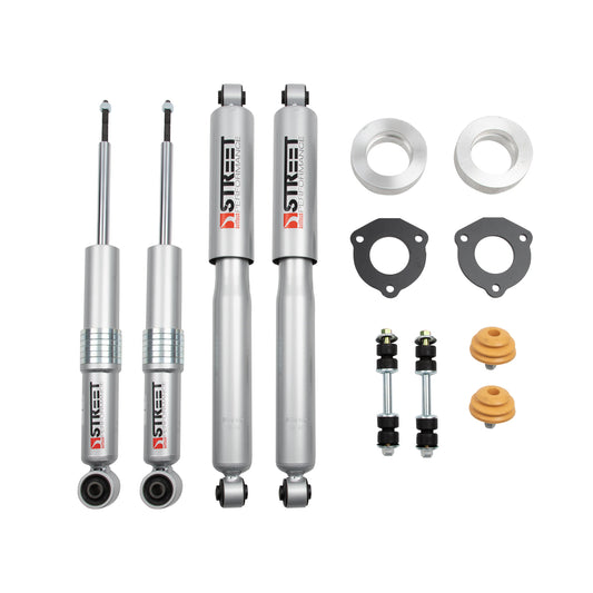 BELLTECH 1022SP LEVELING KITS 2.5 in. Coil Spring Spacer Inc. Front and Rear Trail Performance Struts/Shocks 2015-2018 Chevrolet Colorado/Canyon 2wd/4wd (All Cabs)