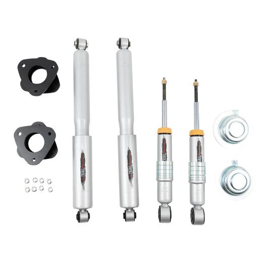 BELLTECH 1029SP LEVELING KITS 2 in. Coil Spring Spacer Inc. Front and Rear Trail Performance Struts/Shocks 2004-2015 Nissan Titan 4wd (All Caba) 2 in.