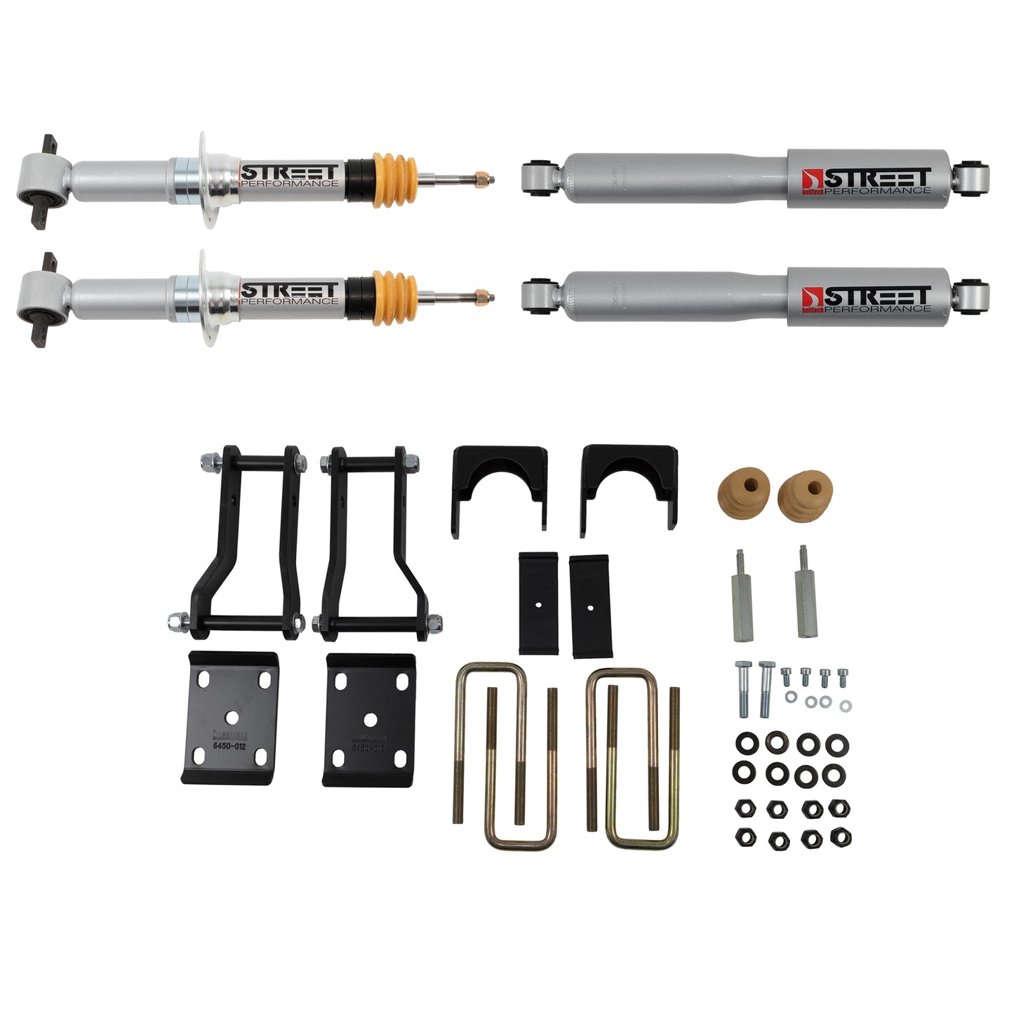 BELLTECH 1044SP LOWERING KITS Front And Rear Complete Kit W/ Street Performance Shocks 2019-2021 Ford Ranger 2wd (All Cabs) 2in. F / 4in. R