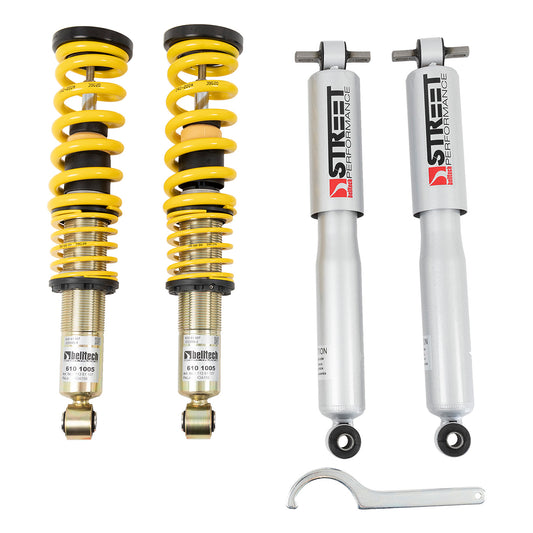 BELLTECH 13001 COILOVER KIT Factory Preset Fixed Damping 0-3 in. Height Adjustable Drop 2004-2012 Chevrolet Colorado/Canyon 0 in.-3 in. Drop (fixed dampening)