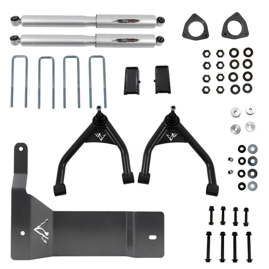 BELLTECH 150200BK LIFT KIT 4 in. Lift Kit Inc. Front and Rear Trail Performance Spacers/Shocks 2016-2018 Silverado / Sierra 1500 4wd (Ext & Crew Cab) 4 in. Lift
