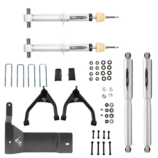 BELLTECH 150206TP LIFT KIT 4 in. Lift Kit Inc. Front and Rear Trail Performance Struts/Shocks 2014-2016 Silverado / Sierra 1500 4wd (Ext & Crew Cab) 4 in. Lift