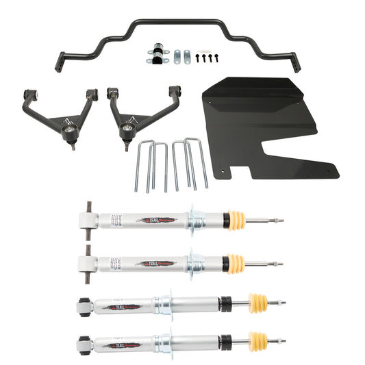 BELLTECH 150220TPS LIFT KIT 4in. Lift Kit Inc. Front and Rear Trail Performance Struts/Shocks 2021 Chevrolet Tahoe / GMC Yukon 2WD/4WD 4in. Lift w/ Swaybar Set