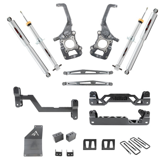 BELLTECH 152501TP LIFT KIT 6-7in. Lift Kit Inc. Front and Rear Trail Performance Struts/Shocks 2015-2020 Ford F150 4WD (All cabs) 6-7in. Lift