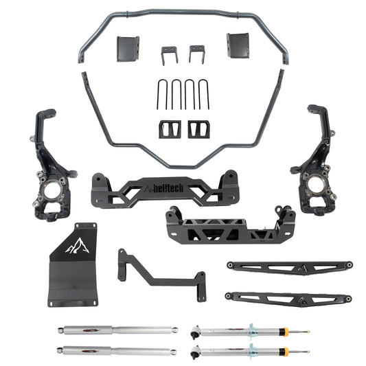 BELLTECH 152510TPS LIFT KIT 5-7in. Lift Kit Inc. Front and Rear Trail Performance Struts/Shocks 2021 Ford F-150 (All Cabs) 4WD 5-7in. Lift w/ Sway bar