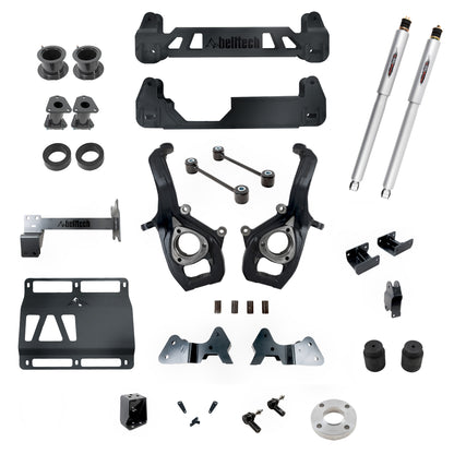 BELLTECH 153712BK LIFT KIT 6in. Lift Kit Inc. Rear Trail Performance Shocks Only 2019-2021 RAM 1500 4WD 6in. Lift