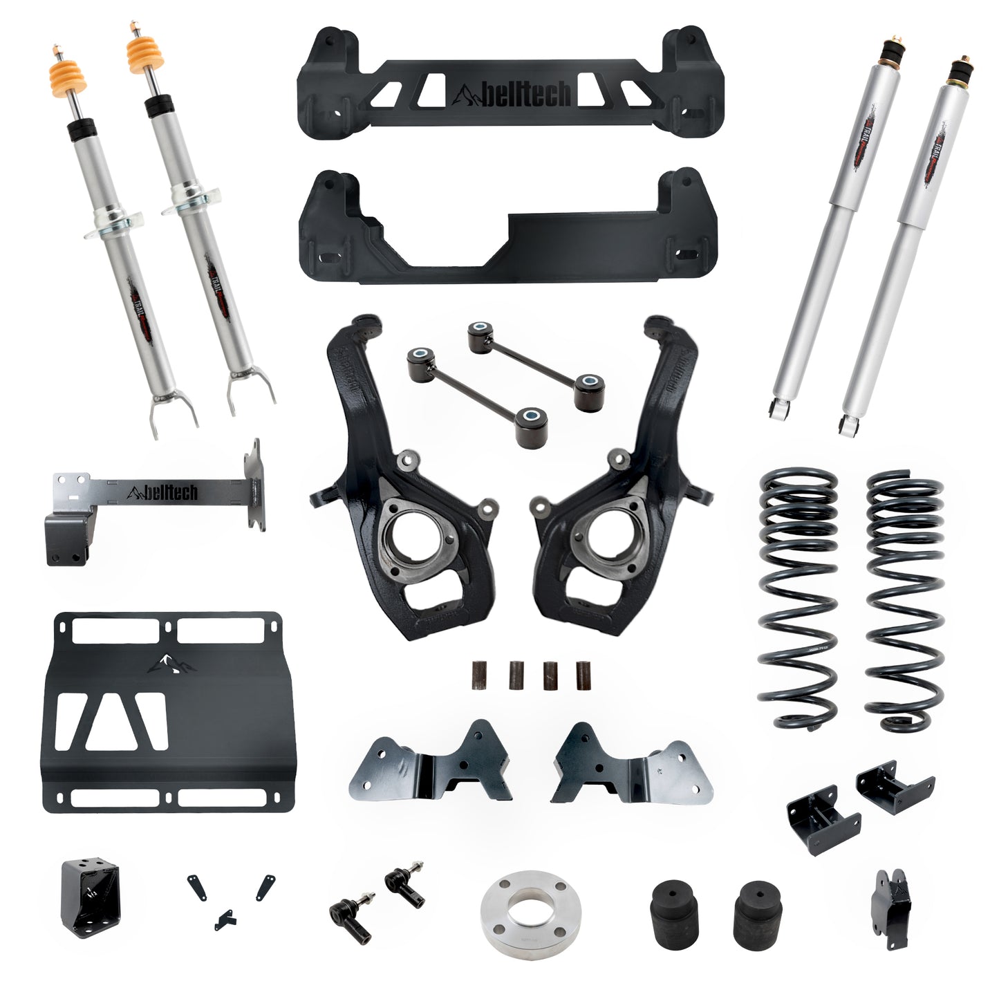 BELLTECH 153712TP LIFT KIT 6-8in. Lift Kit Inc. Front and Rear Trail Performance Struts/Shocks 2019-2021 Ram 1500 4wd (all cabs) 6-8in. Lift