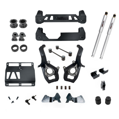 BELLTECH 153713BK LIFT KIT 7in. Lift Kit Inc. Rear Trail Performance Shocks Only 2019+ RAM 1500 2WD 7in. Lift