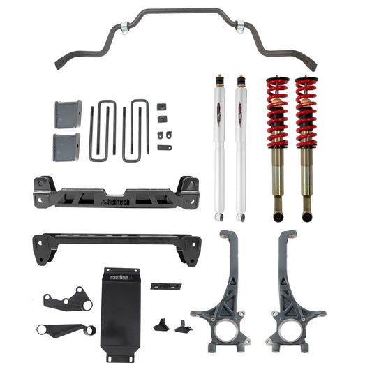 BELLTECH 154301HK LIFT KIT 4-6in. Lift Kit Inc. Front and Rear Trail Performance Coilovers/Shocks 2016-2021 Toyota Tacoma 4wd (All Cabs)(Exc. TRD PRO) 4in.-6in. Lift