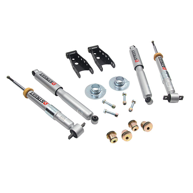 BELLTECH 645SP LOWERING KITS Front And Rear Complete Kit W/ Street Performance Shocks 2007-2013 Chevrolet Silverado/Sierra ((All Cabs) 2WD/4WD) +1 in. to -2 in. F/2 in. or 3 in. R drop W/ Street Performance Shocks