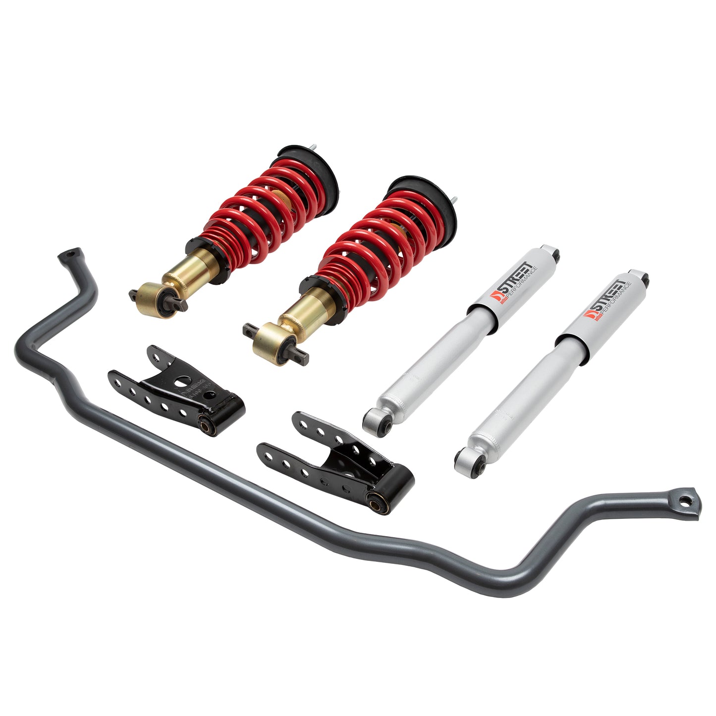 BELLTECH 985HK PERF HANDLING KIT Complete Kit Inc. Height Adjustable Front Coilovers & Front Sway Bar 2014-2018 Chevrolet Silverado/Sierra 1500 (All Cabs) Short Bed